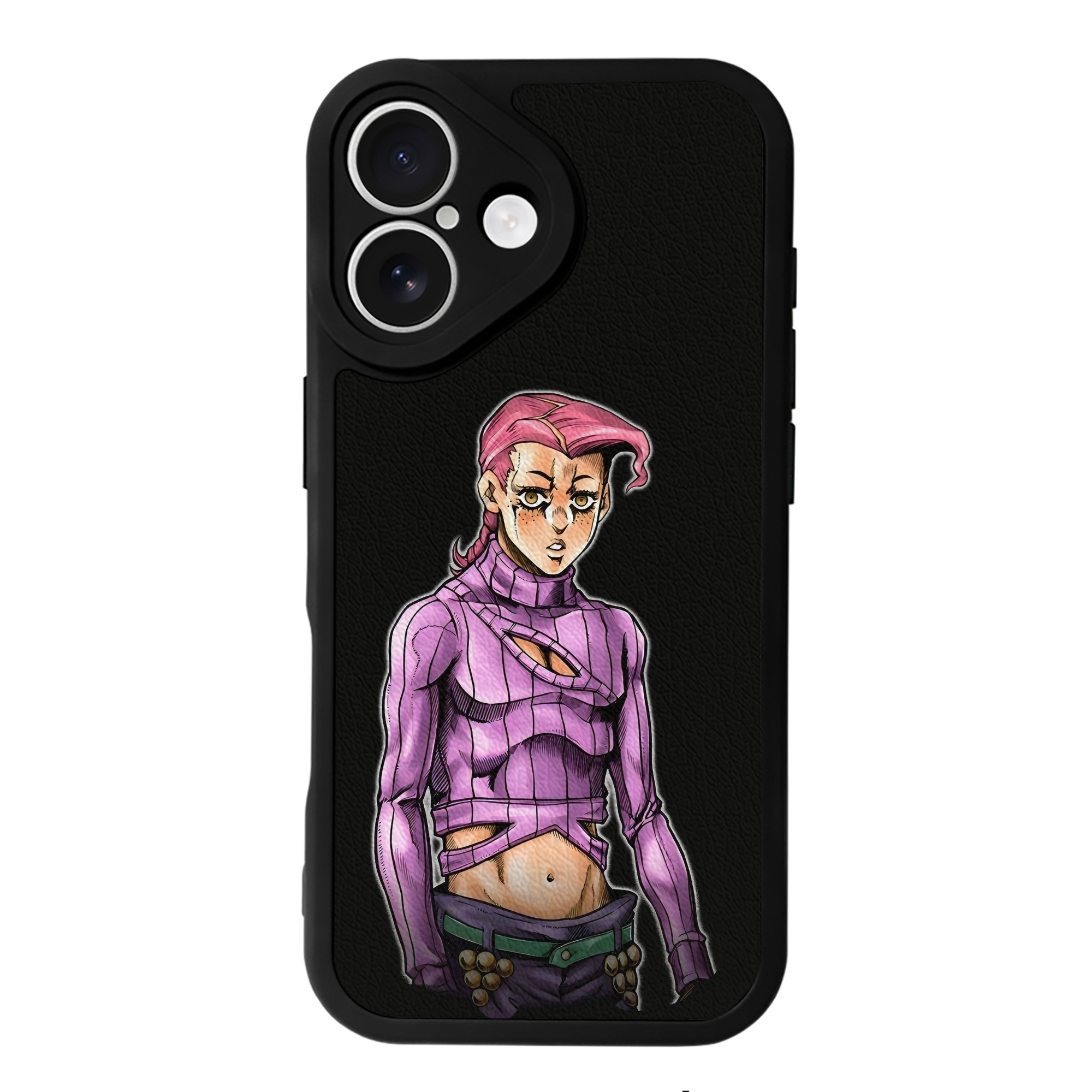 （画像用） ジョジョの奇妙な冒険 ビネガー?ドッピオ JoJo's Bizarre Adventure Vinegar Doppio 【iPhone 16シリーズ対応】シリコンスマホケース（レザー調） 材質：シリコン